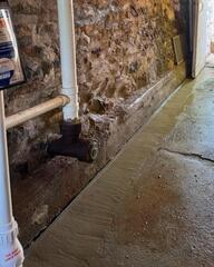 Interior Drainage System To Keep This Basement Dry
