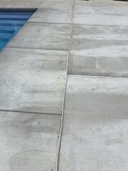 Pool Deck After Concrete Leveling and Joint Sealing