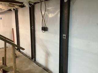CleanSpace Wall System with Helical Piers