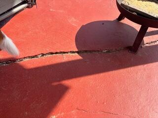 Cracked Concrete Creating a Trip Hazard