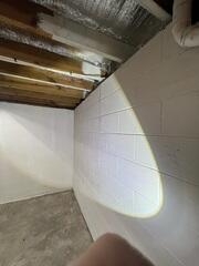 Bowing Basement Wall Before Repair
