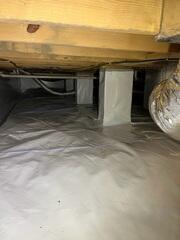 CleanSpace® Vapor Barrier Along the Walls