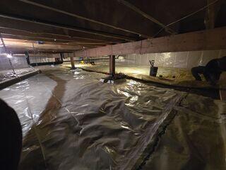 Sagging Crawl Space Beam