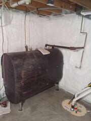 Completed Basement Waterproofing with Spray Foam Insulation