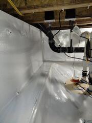 CleanSpace Vapor Barrier in the Crawl Space