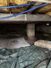Dirt Floor Crawl Spaces Absorb Moisture