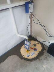 Complete Basement Waterproofing Installation