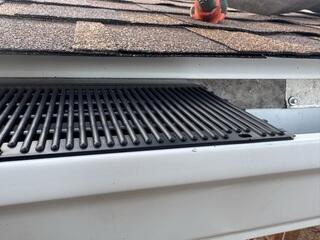 Gutter Guard install in progress