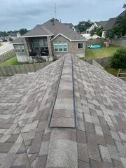 New Shingles and Ridge Detail - Sugarcane Drive, New Braunfels