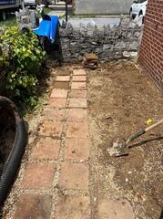 Helical pier installation in Hagerstown, Maryland
