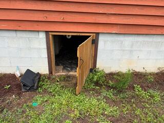 Organic Crawl Space Door