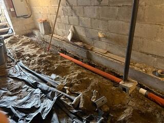 Crawl Space Drainage System
