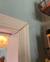 Cracks In Sheetrock and Separation of Door Frame
