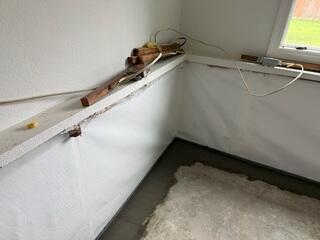 CleanSpace Wall System combined with WaterGuard