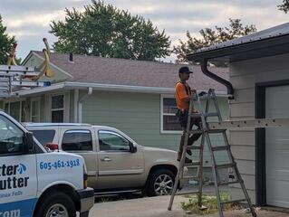 Installing the new Downspouts