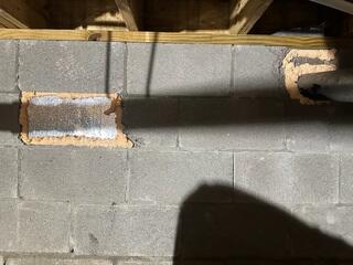 Vents Sealed with SilverGlo Panels