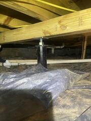 Old Crawl Space Supports