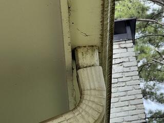 Downspout is disconnecting
