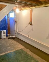 New Waterproofing System Installed To Help A Basement Struggling With Water In Rochester, NY