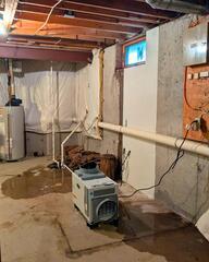 Water all Over The Basement Floor