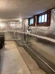 Waterproofed Basement Wall!