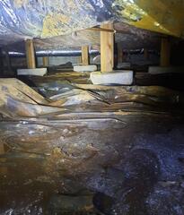 Crawl Space Mud and Water Intrusion