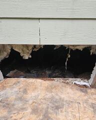 Faulty Crawl Space Entry