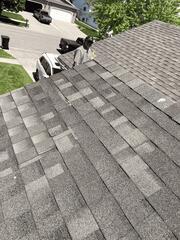Worn shingles