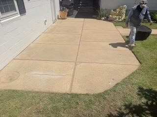 Lifted and Leveled Patio