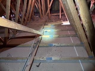 Our crew went in and removed the old, dirty insulation in preparation of the upgraded insulation installation.