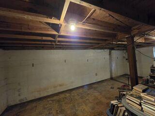Basement Wall Before