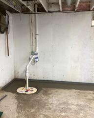 A Newly Installed Sump Pump System