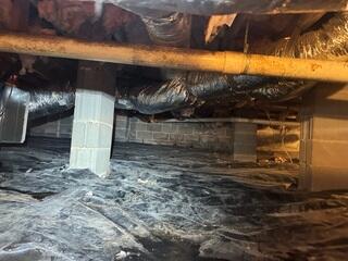 A Crawl Space with Water Problems Fixed! In Eatonton, GA