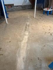 Feed Line Concreted