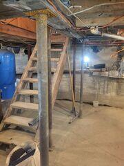 New Concrete Floor in Burnham, Maine Basement