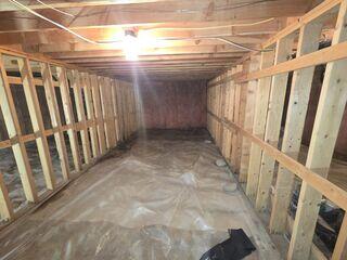 Damp, uncomfortable crawl space