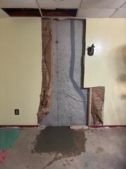 Interior Push Pier and Crack Seal
