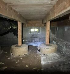 Exposed Footings and Exterior Vent