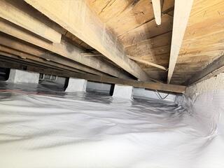 Vapor Barrier Seals Out Ground Moisture