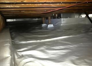 Beautifully Encapsulated Crawl Space!