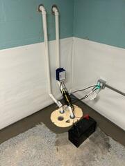 TripleSafe Sump Pump Installed