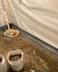 Interior Drain Installed