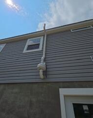 Exterior Piping Solution for Complex Passive Radon Conversion in Huntingdon, PA