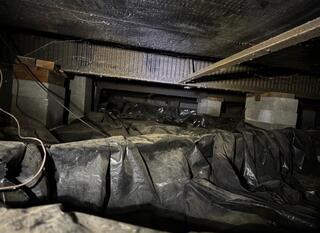 Before: Worn Out Crawl Space