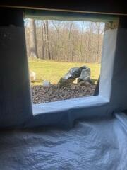 When we encapsulate your crawl space, we want to ensure moisture cannot enter from anywhere, including around access doors!