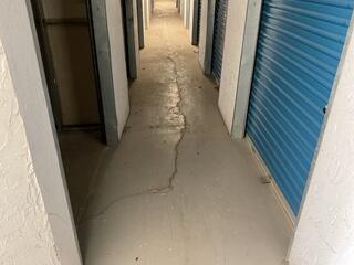 Cracked Concrete Floor in Commercial Storage Facility