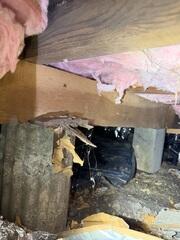 Structural issues in the crawl space can cause floors in the home to sink or sag. That was the case for this homeowner.