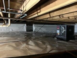 Dehumidifier Installed