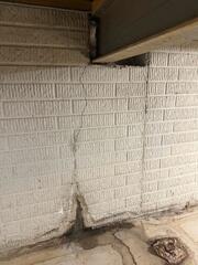 Wall Crack During Inspection