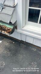 Cracked siding